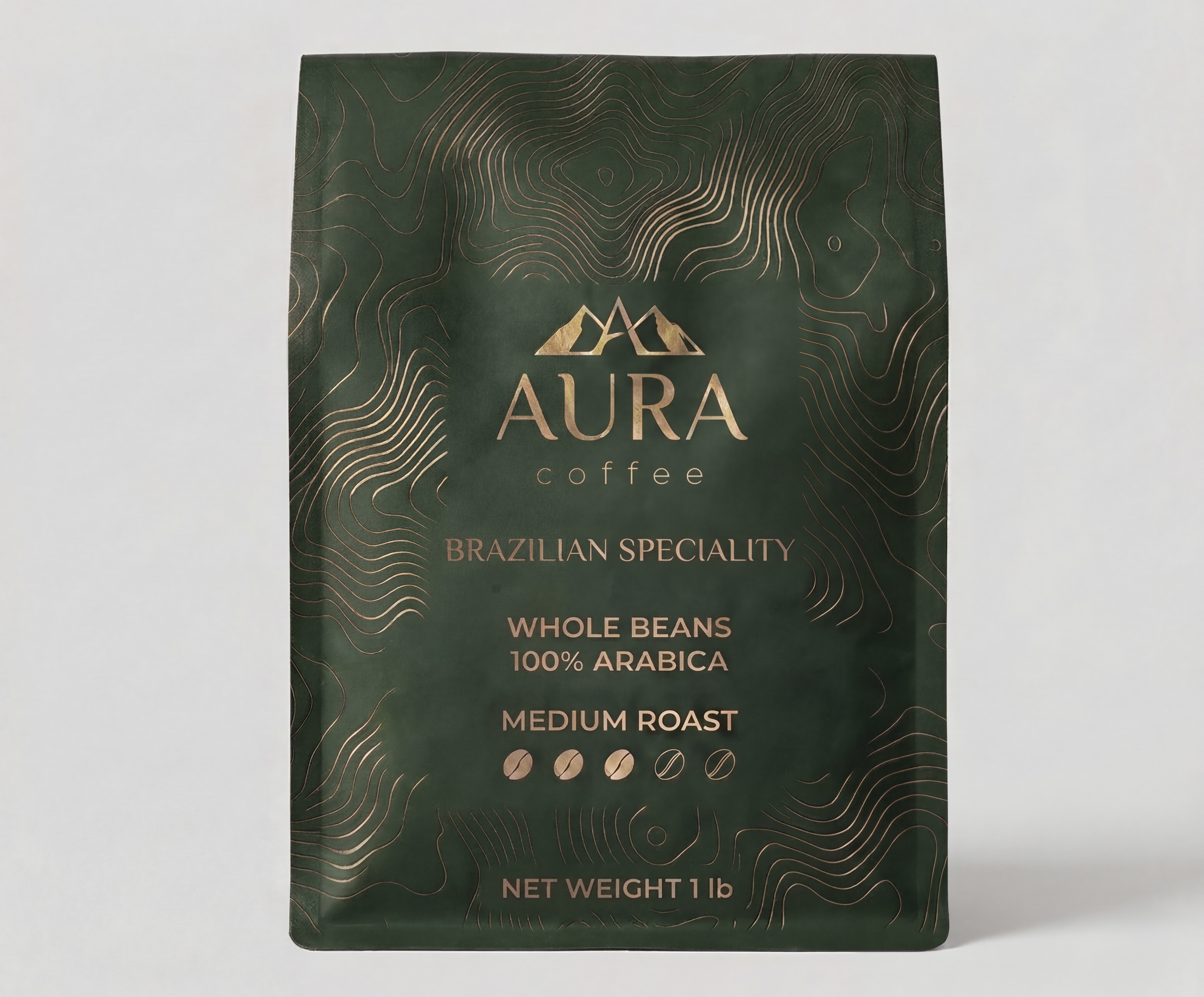 Aura Coffee Brazilian Speciality whole beans medium roast bag