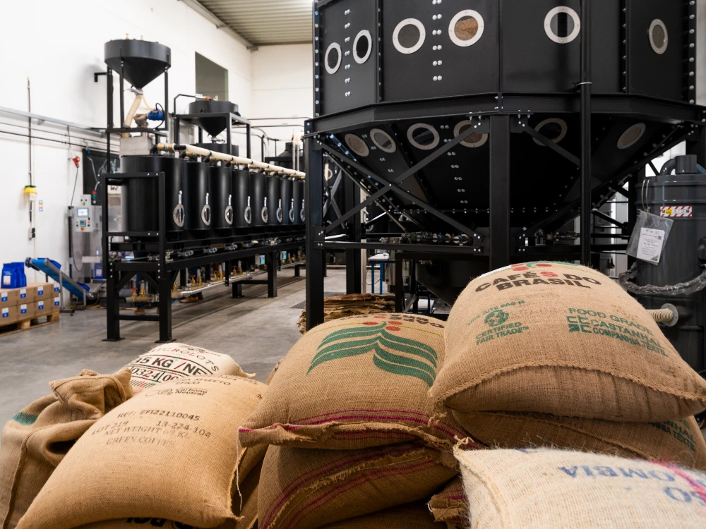 Professional coffee roasting facility and equipment